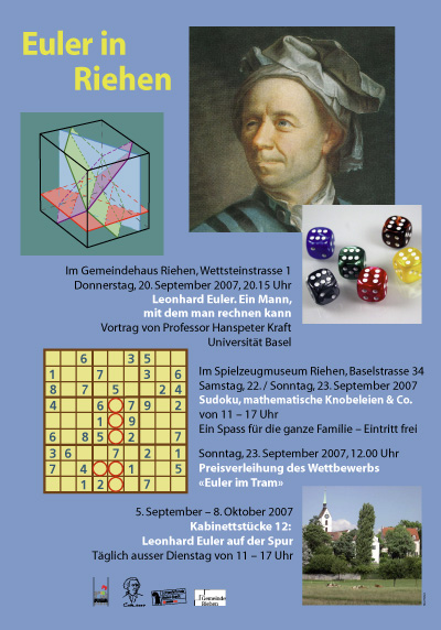 Plakat 'Euler in Riehen'